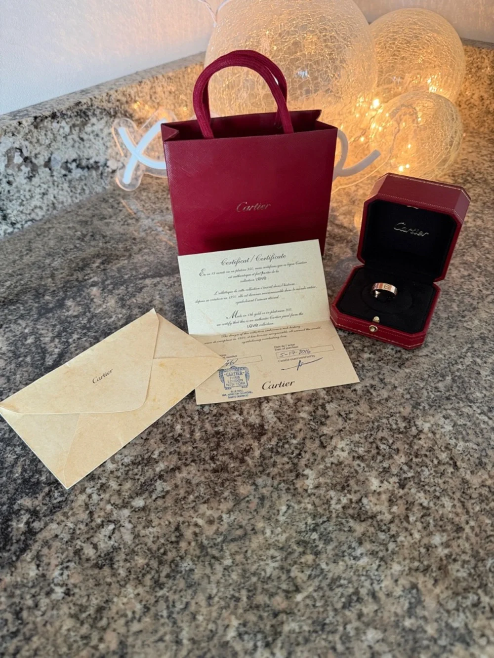 Cartier Rose Gold Love Ring, Classic Model